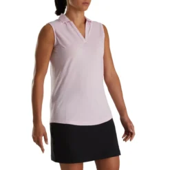 FootJoy Women's Open Placket Sleeveless Polo 28 FootJoy Women's Open Placket Sleeveless Polo -Golf Bag Sales footjoy womens open placket sleeveless polo pink 01 05665.1673285467