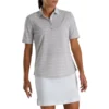 FootJoy Women's Pique Pinstripe Half Sleeve Polo