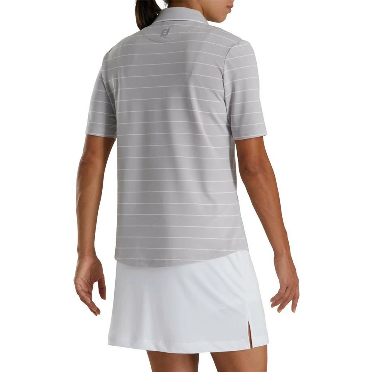 FootJoy Women's Pique Pinstripe Half Sleeve Polo 2 FootJoy Women's Pique Pinstripe Half Sleeve Polo - Image 2