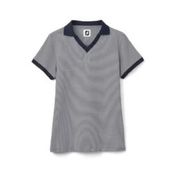 FootJoy Women's Stretch Lisle End On End Open Collar Polo