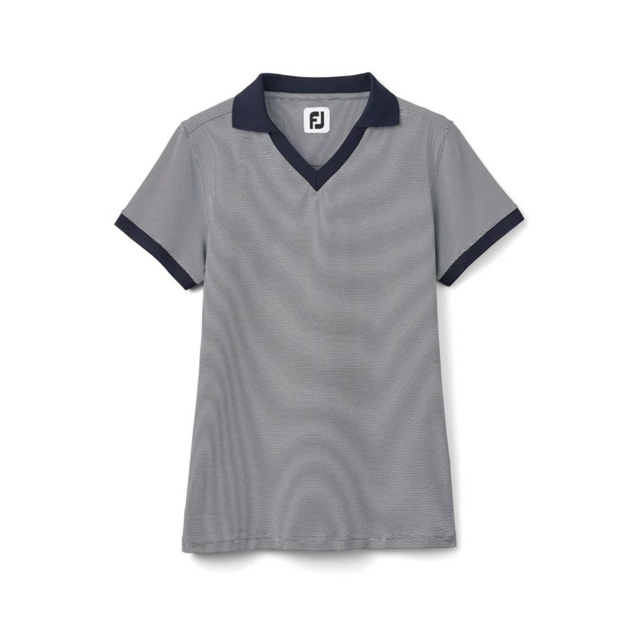 FootJoy Women's Stretch Lisle End On End Open Collar Polo 1 FootJoy Women's Stretch Lisle End On End Open Collar Polo