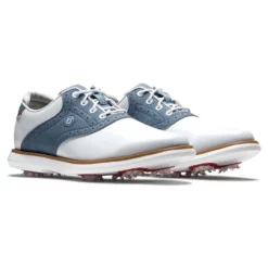 FootJoy Women's Traditions Golf Shoes 40 FootJoy Women's Traditions Golf Shoes -Golf Bag Sales footjoy womens traditions golf shoes white blue 05 83083.1669393219