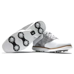 FootJoy Women's Traditions Golf Shoes 53 FootJoy Women's Traditions Golf Shoes -Golf Bag Sales footjoy womens traditions golf shoes white multi gray 06 41491.1669393176
