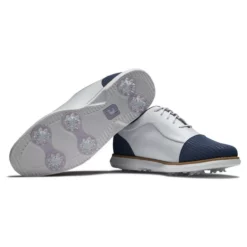 FootJoy Women's Traditions Golf Shoes 59 FootJoy Women's Traditions Golf Shoes -Golf Bag Sales footjoy womens traditions golf shoes white navy 06 67949.1669393229