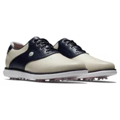 FootJoy Women's Traditions Saddle Golf Shoes 16 FootJoy Women's Traditions Saddle Golf Shoes -Golf Bag Sales footjoy womens traditions saddle golf shoes cream navy 05 33244.1676596396