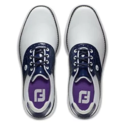 FootJoy Women's Traditions Spikeless Golf Shoes 26 FootJoy Women's Traditions Spikeless Golf Shoes -Golf Bag Sales footjoy womens traditions spikeless golf shoes white navy 03 92365.1676592664