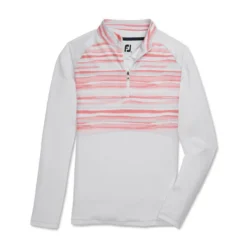 FootJoy Women's Watercolor Half-Zip Mid-Layer 24 FootJoy Women's Watercolor Half-Zip Mid-Layer -Golf Bag Sales footjoy womens watercolor half zip mid layer white 01 62979.1676597190
