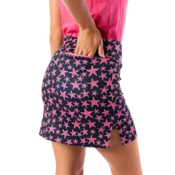 Golftini Women's Shooting Stars Pull-On Tech Skort
