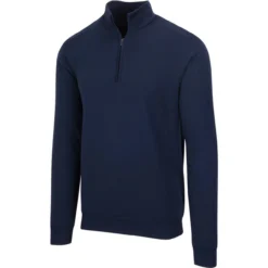 Greg Norman Performance Blend Lined 1/4 Zip Wind Sweater