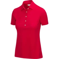 Greg Norman Women's Freedom Micro Pique Short Sleeve Polo -Golf Bag Sales greg norman womens freedom micro pique short sleeve polo british red 01 09184.1659043413