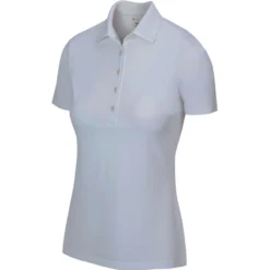 Greg Norman Women's Freedom Micro Pique Short Sleeve Polo -Golf Bag Sales greg norman womens freedom micro pique short sleeve polo shark grey 01 74293.1659043412