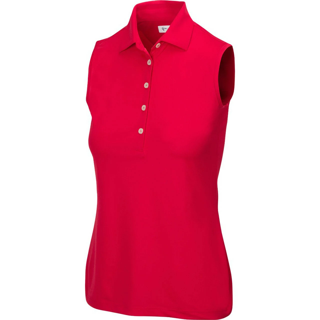Greg Norman Women's Freedom Micro Pique Sleeveless Polo 2 Greg Norman Women's Freedom Micro Pique Sleeveless Polo - Image 2