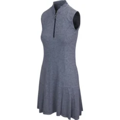 Greg Norman Women's Heather Sleeveless Dress -Golf Bag Sales greg norman womens heather sleeveless dress navy heather 01 46178.1633116068