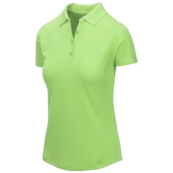 Greg Norman Women's Short Sleeve Protek Micro Pique Polo -Golf Bag Sales greg norman womens short sleeve protek micro pique polo lime green 01 45575.1633463944