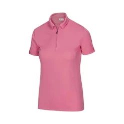 Greg Norman Women's Zip Polo -Golf Bag Sales greg norman womens zip polo coral guava 01 03355.1644418951