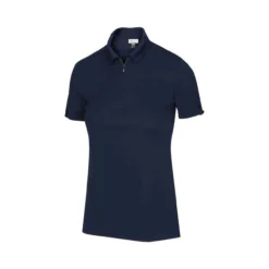Greg Norman Women's Zip Polo -Golf Bag Sales greg norman womens zip polo navy 01 56507.1644418951