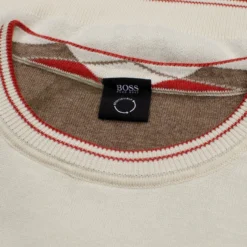 Hugo Boss Ritom Sweater -Golf Bag Sales hugo boss ritom sweater open white 03 61659.1636975106
