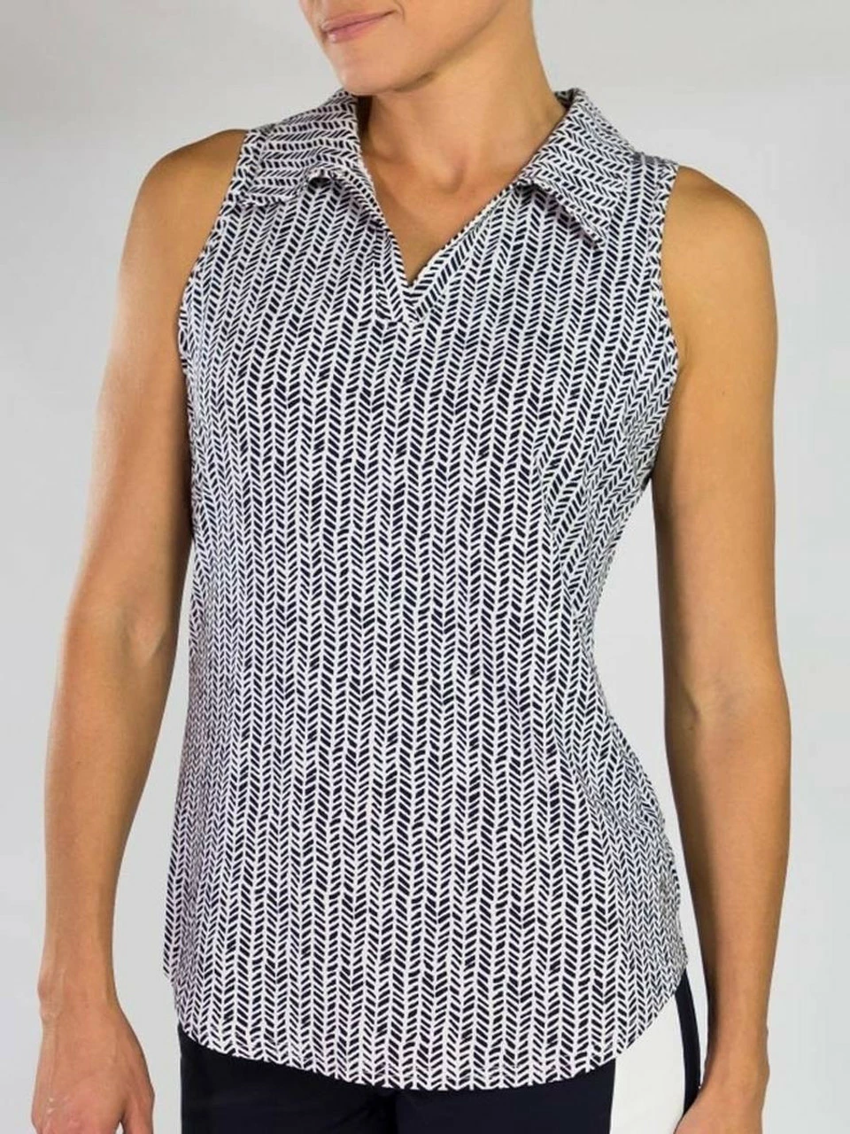 Jofit Tech Cutaway Polo - Herringbone 1 Jofit Tech Cutaway Polo - Herringbone