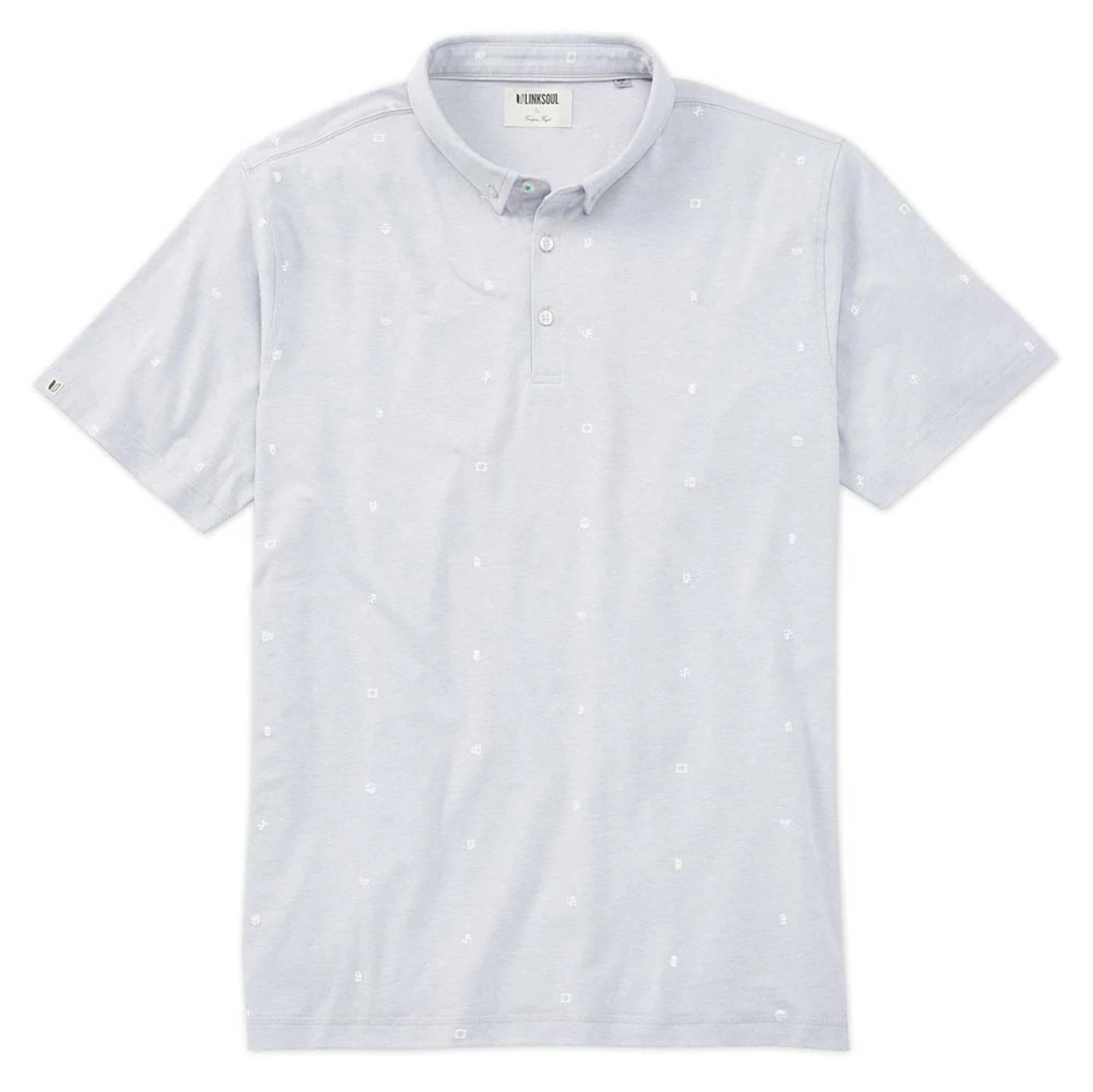 Linksoul Brushstroke Print Anza Polo 1 Linksoul Brushstroke Print Anza Polo