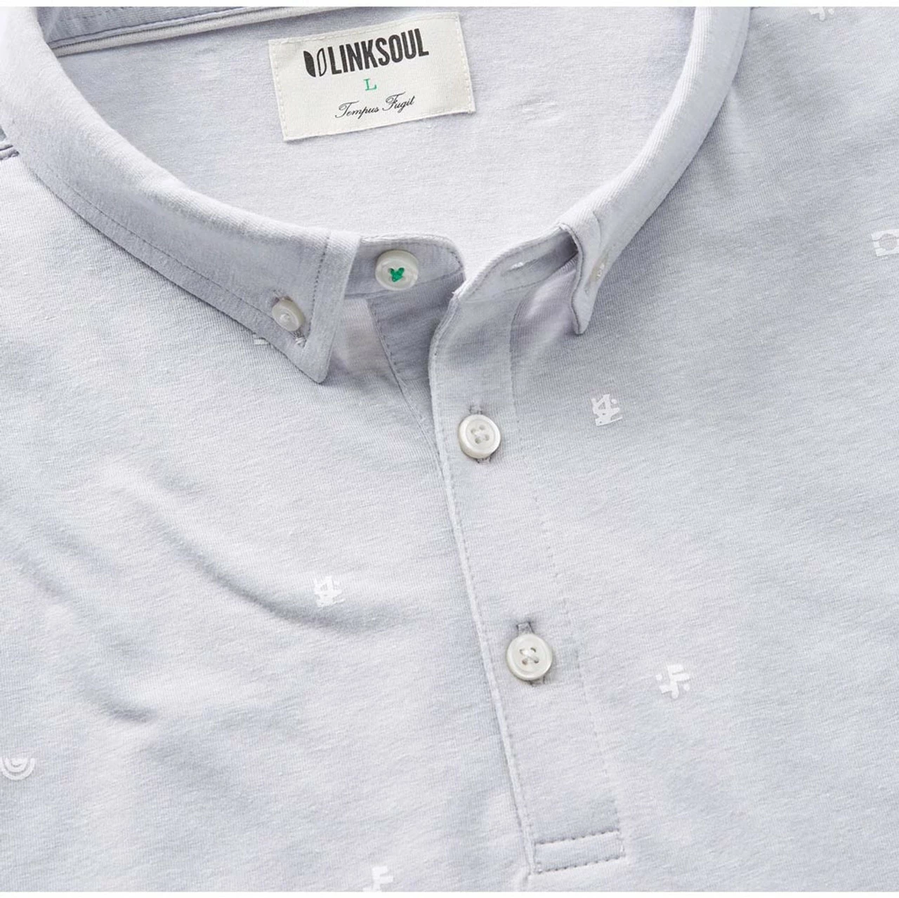 Linksoul Brushstroke Print Anza Polo 2 Linksoul Brushstroke Print Anza Polo - Image 2