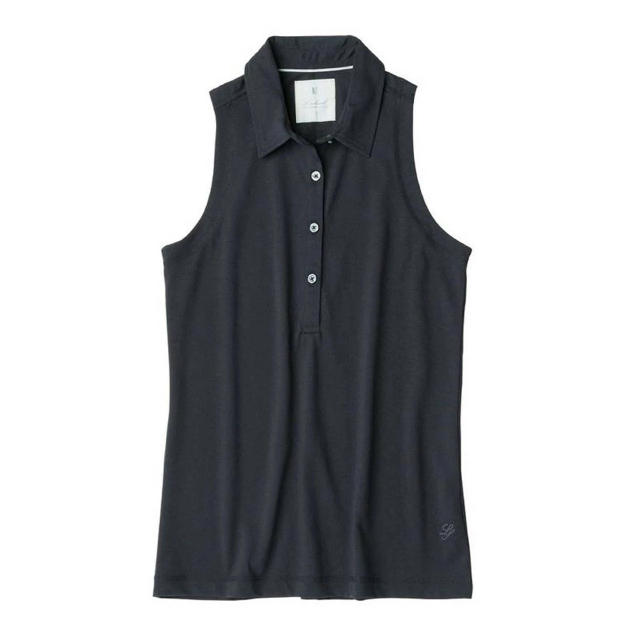 Linksoul Women's Cotton Sleeveless Polo 2 Linksoul Women's Cotton Sleeveless Polo - Image 2