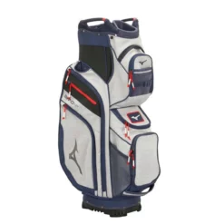 Mizuno New BR-D4C Cart Bag -Golf Bag Sales mizuno br d4c cart bag heathered grey navy 03 81847.1664828149