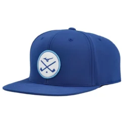 Mizuno Crossed Clubs Snapback Hat -Golf Bag Sales mizuno crossed clubs snapback hat royal 01 76713.1673900353