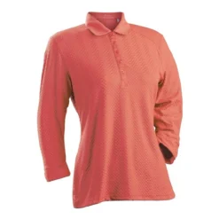 Nancy Lopez Grace 3/4 Sleeve Polo 13 Nancy Lopez Grace 3/4 Sleeve Polo -Golf Bag Sales nancy lopez grace 3 4 sleeve polo tangerine 01 47371.1633541344