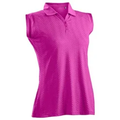 Nancy Lopez Grace Sleeveless Polo -Golf Bag Sales nancy lopez grace sleeveless polo hot pink 01 24331.1633541706