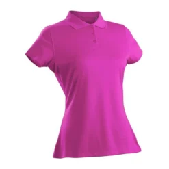 Nancy Lopez Luster Short Sleeve Polo -Golf Bag Sales nancy lopez luster short sleeve polo hot pink 01 07533.1633466364