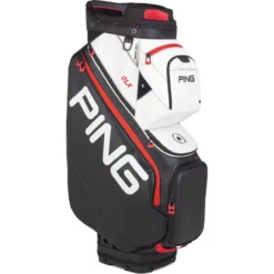 Ping DLX Cart Bag -Golf Bag Sales ping dlx cart bag black white scarlet 01 81858.1636750839