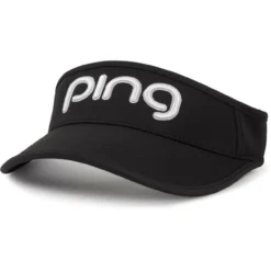 Ping Women's Tour Sport Visor -Golf Bag Sales ping womens tour sport visor black white 01 48546.1676596039