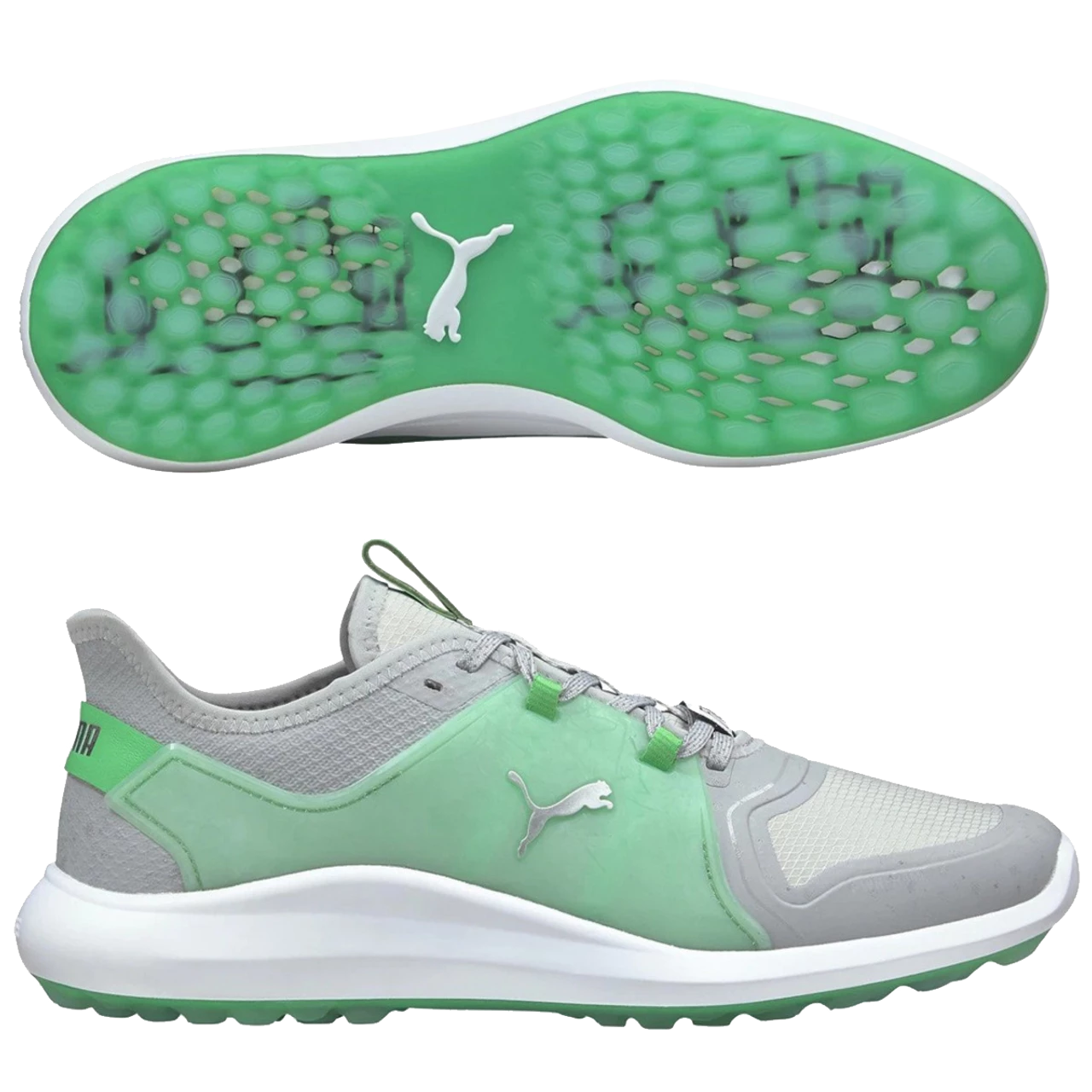 Puma Men's Limited Edition Ignite Fasten8 Flash FM Golf Shoes - High Rise/Island Green 1 Puma Men's Limited Edition Ignite Fasten8 Flash FM Golf Shoes - High Rise/Island Green