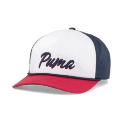 Puma Retro Rope Snapback Hat -Golf Bag Sales puma retro rope snapback hat white navy blazer ski patrol 01 89398.1662670164