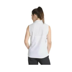 Puma Women's Harding Sleeveless Polo -Golf Bag Sales puma womens harding sleeveless polo white 03 82314.1645122649