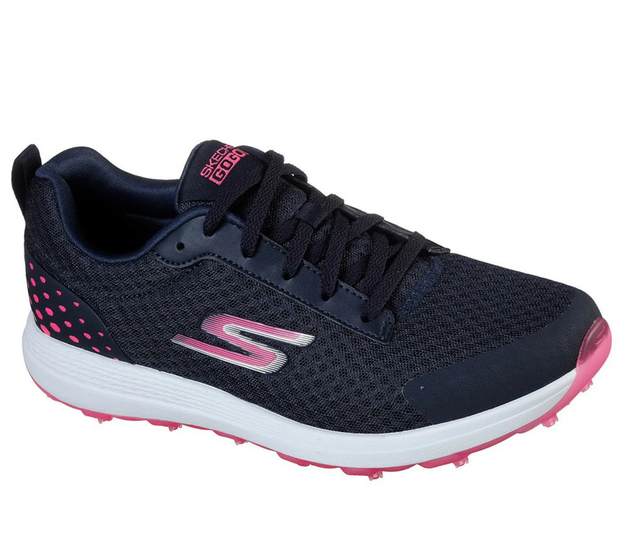 Skechers Women's Go Golf Max - Fairway 2 Golf Shoes - Navy/Pink 3 Skechers Women's Go Golf Max - Fairway 2 Golf Shoes - Navy/Pink - Image 3