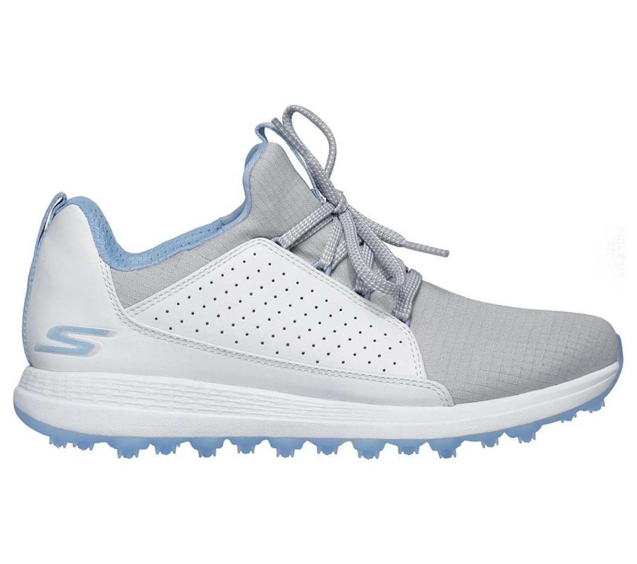 Skechers Women's Go Golf Max - Mojo Golf Shoes - White/Grey/Blue 1 Skechers Women's Go Golf Max - Mojo Golf Shoes - White/Grey/Blue