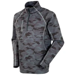 Sunice Allendale SuperliteFX Stretch Thermal Half-Zip Pullover -Golf Bag Sales sunice allendale superlitefx stretch thermal half zip layer charcoal camo 01 64526.1637001462