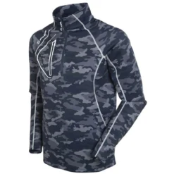 Sunice Allendale SuperliteFX Stretch Thermal Half-Zip Pullover -Golf Bag Sales sunice allendale superlitefx stretch thermal half zip layer midnight camo 01 37336.1637001462