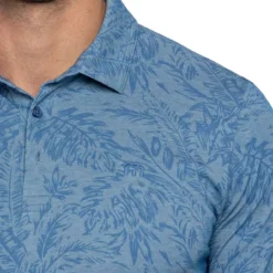 Travis Mathew Forever Young Polo -Golf Bag Sales travis mathew forever young polo heather mid blue 03 91934.1678474981