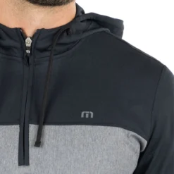 Travis Mathew Lantern Light Quarter Zip Hoodie -Golf Bag Sales travis mathew lantern light quarter zip hoodie black 04 56124.1671651124