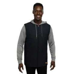 Travis Mathew Scavenger Jacket -Golf Bag Sales travis mathew scavenger full zip hoodie black heather grey 01 80655.1676593734